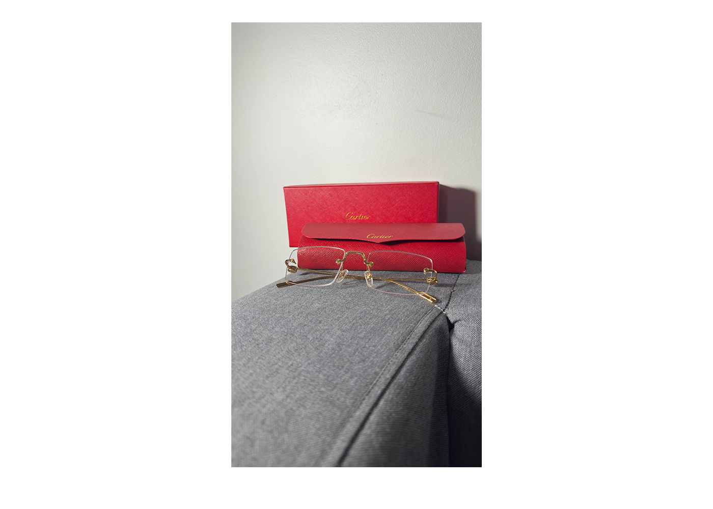 Cartier Transparent & Gold Luxury Glasses