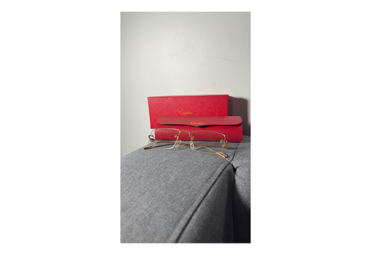 Cartier Transparent & Gold Luxury Glasses