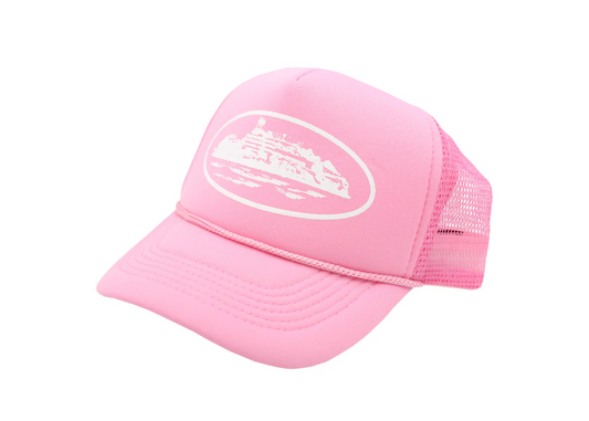 Corteiz Alcatraz Trucker Hat 'Pink'