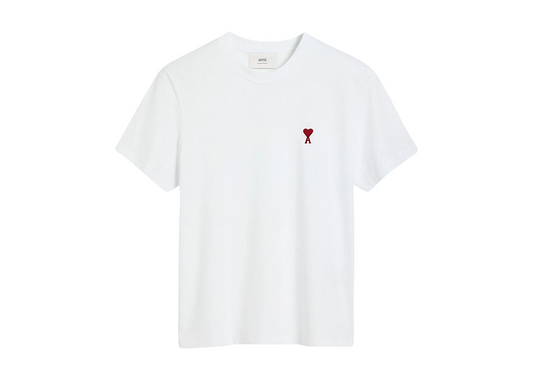 AMI Paris Logo Heavy Cotton T-shirt 'White' M